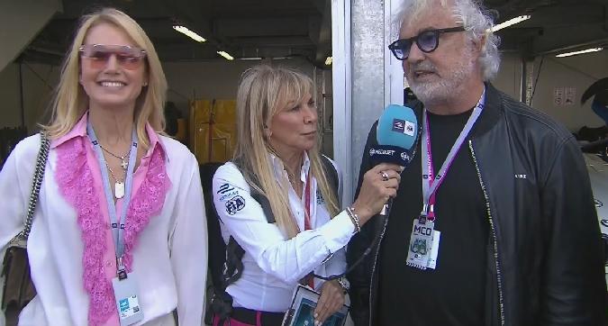 Valeria Mazza e Briatore nel paddock GUARDA IL VIDEO