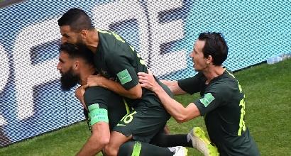 Mondiali 2018, Danimarca-Australia 1-1
