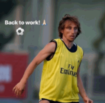 MODRIC, FOTO SUI SOCIAL CON MAGLIA REAL