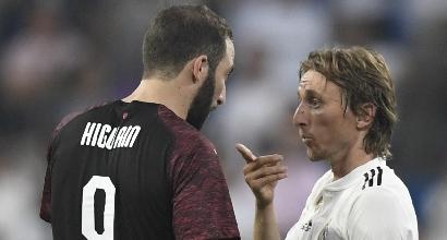 Modric, quel dialogo con Higuain che tiene accesa la speranza dell'Inter