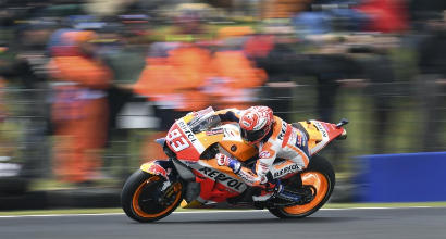 MotoGP: la pioggia aiuta Marquez, è pole in Australia
