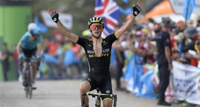 Vuelta: a Les Praeres tappa e maglia per Yates, Aru perde 39"