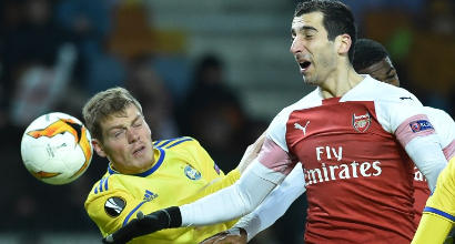 Europa League: l’Arsenal cade in 10 contro il Bate Borisov, colpo Benfica in trasferta