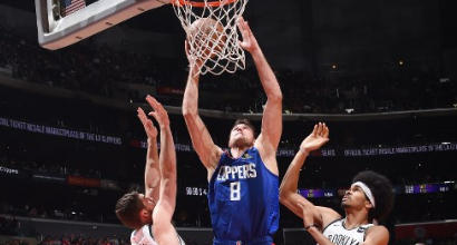 Nba: vittoria al fotofinish per i Clippers di Gallinari, a Milwaukee non basta super Antetokounmpo