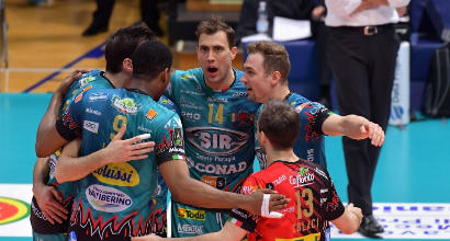 Volley, playoff: Trento piega Civitanova al tie break, Perugia sconfigge Modena 3-1
