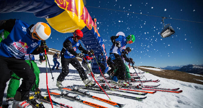 Red Bull Discesa Libera, show con Paris