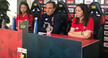 Genoa, Prandelli in conferenza con due calciatrici dell'Under 17