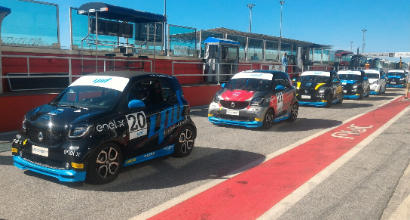 Smart EQ fortwo e-cup: a Misano la pole position va a Panzavuota