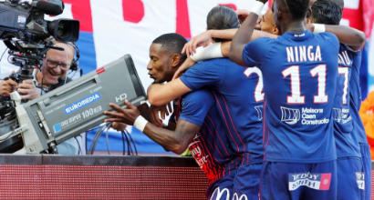 Ligue 1: il Lione si salva a Caen sul gong, pari anche per il Monaco