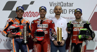 MotoGP Qatar, Dovizioso: "Battere Marquez dà sempre gusto"