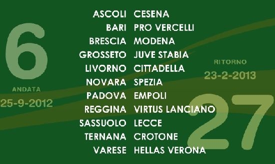 SCARICARE CALENDARIO CALCIO SERIE A 2012-13