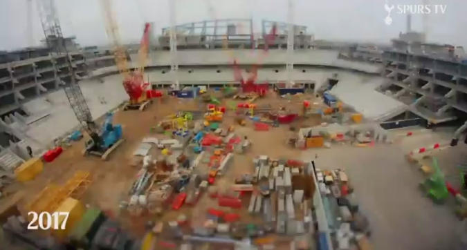 Tottenham, ecco il nuovo stadio: tre anni di lavoro in due minuti