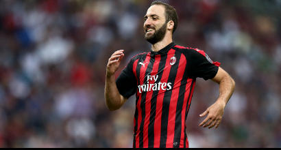 Milan, Higuain prova a lavorare col gruppo: il rientro è più vicino