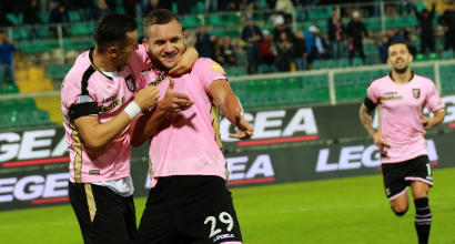 Serie B: Il Palermo stende il Pescara e vola in vetta, poker del Brescia sul Verona