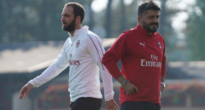 Milan, Higuain e Gattuso sotto accusa: futuro a rischio