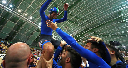 Ciclismo oro argento e bronzo per l'Italia ai Mondiali su pista