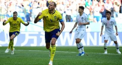 Russia 2018: Granqvist premia la Svezia, Corea del Sud ko