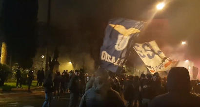 La Lazio compie 119 anni, la festa si trasforma in scontri tra tifosi e polizia
