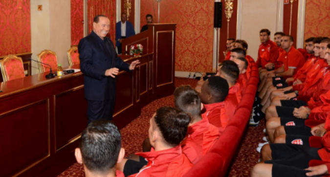Monza a lezione da Berlusconi e Galliani: "Obiettivo Serie A"
